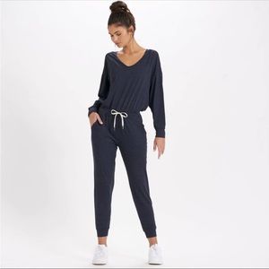 VUORI Dark Gray Long Sleeve Jumpsuit XL